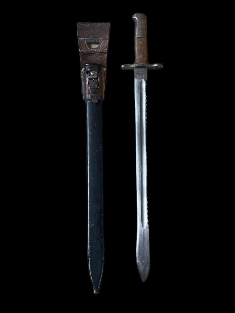 SWISS M-1889/1914 SAW BACK BAYONET