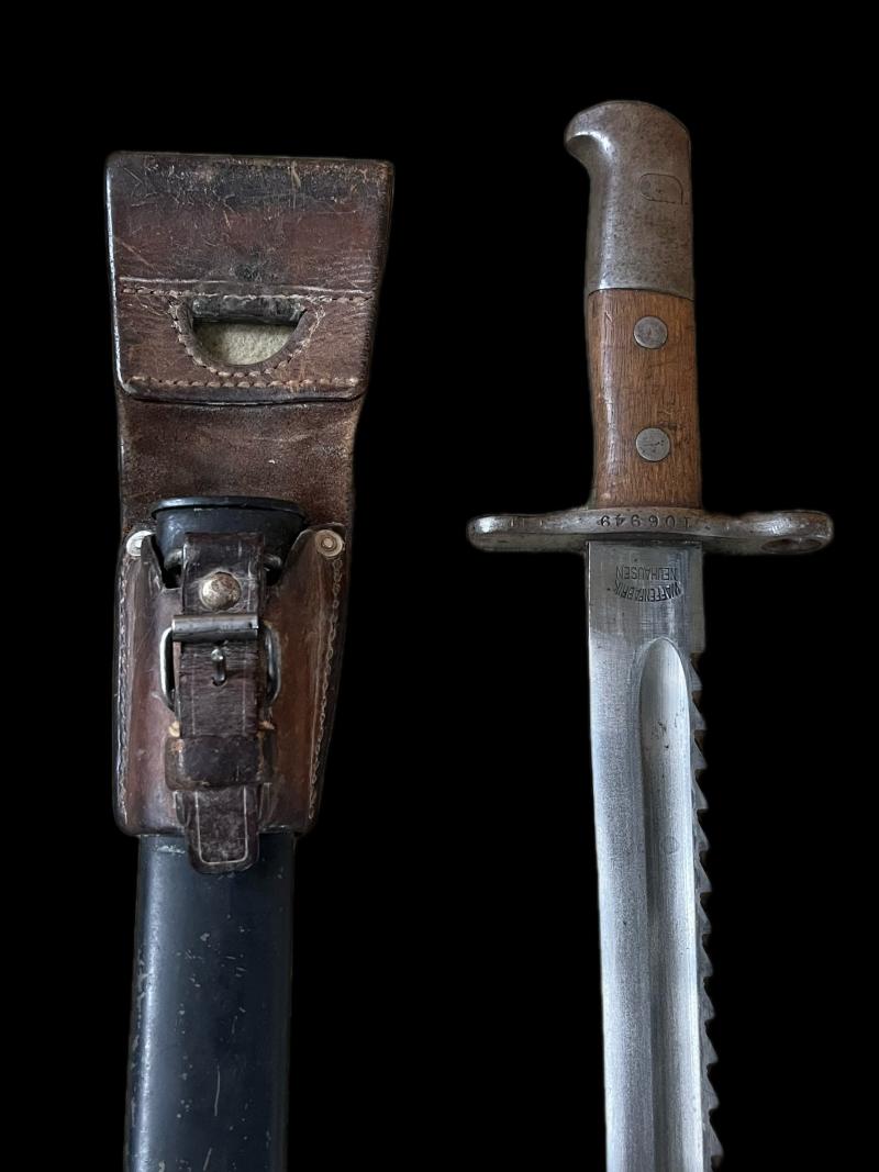 SWISS M-1889/1914 SAW BACK BAYONET