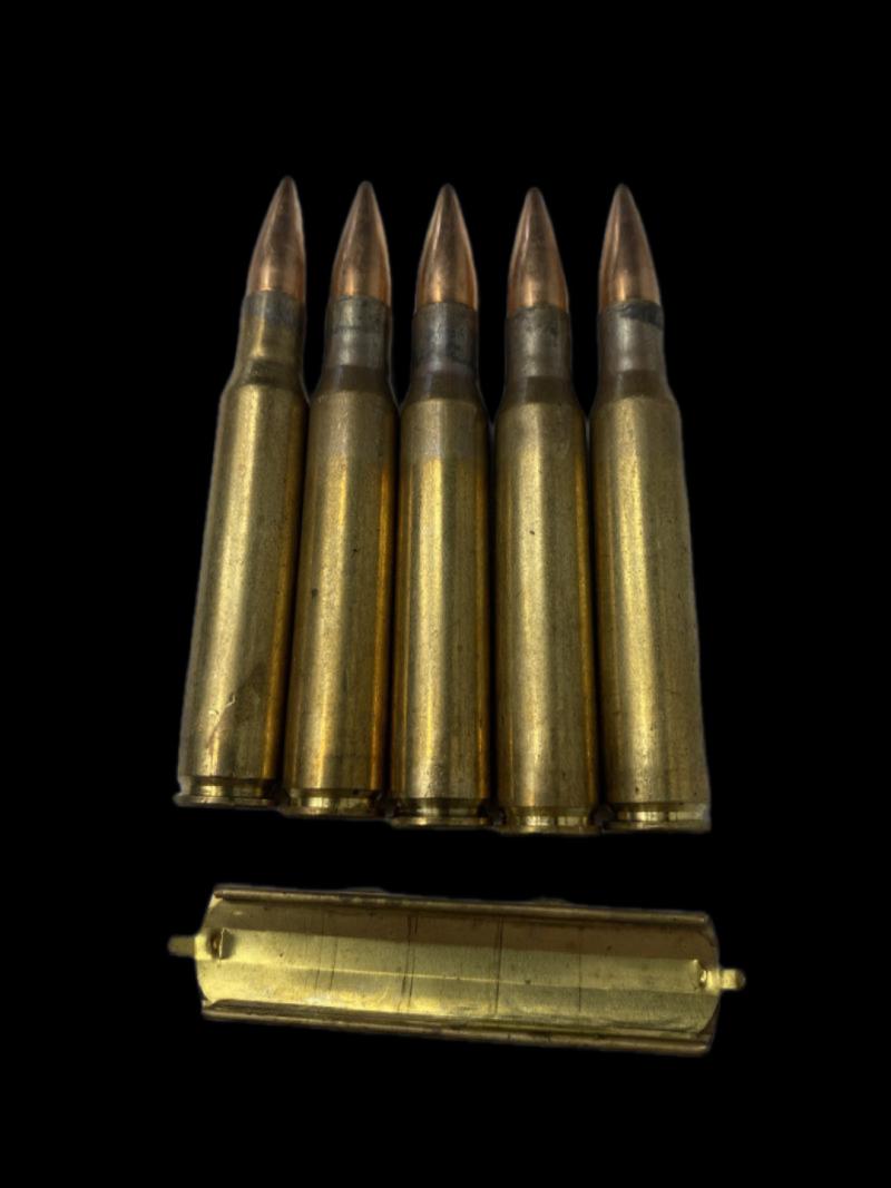 5 X .30-06 ROUNDS ON CLIP