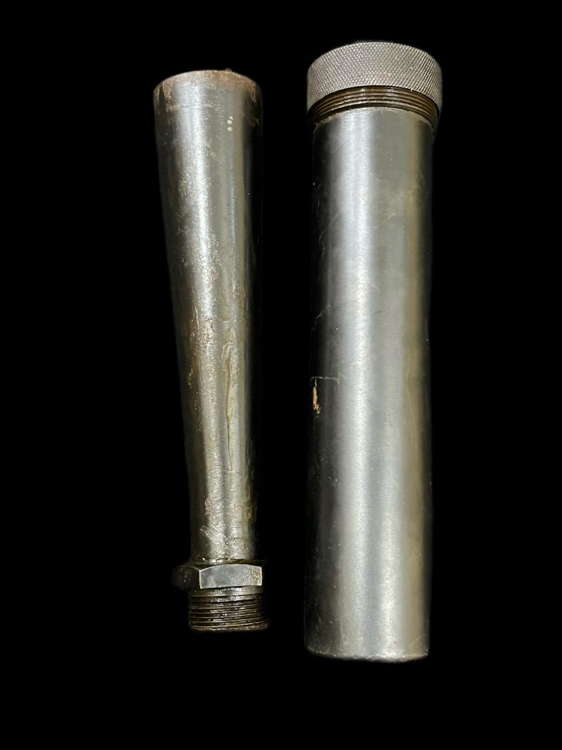 WW2 GERMAN MG15 FLASH HIDER IN ORIGINAL STEEL CASE