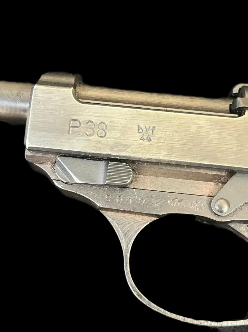 DEACTIVATED WW2 GERMAN P38 PISTOL (BYF) (FULLY MATCHING) (EU DEACTIVATION)