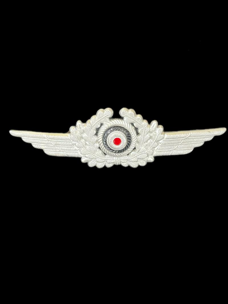 WW2 GERMAN LUFTWAFFE ALUMINIUM WREATH AND COCKADE