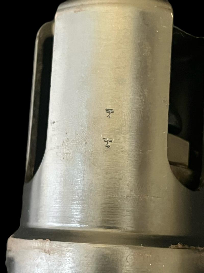 WW2 GERMAN MG13 BLANK FIRING ATTACHMENT IN TRANSIT TUBE