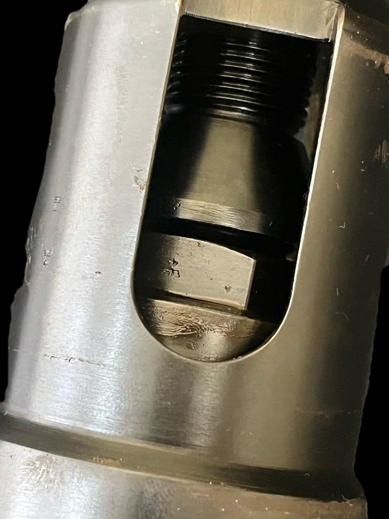 WW2 GERMAN MG13 BLANK FIRING ATTACHMENT IN TRANSIT TUBE