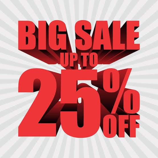 SALE UPTO 25% OFF