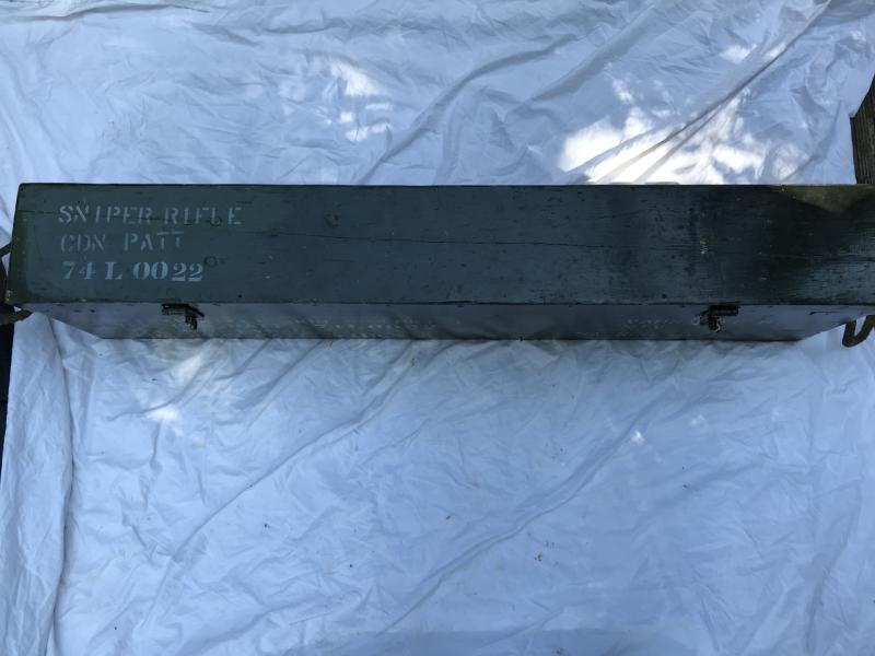 ORIGINAL WW2 LEE ENFIELD NO.4 T SNIPER RIFLE IN CHEST (PRE EU/UK DEACTIVATION)