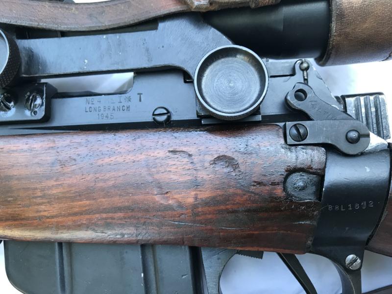 ORIGINAL WW2 LEE ENFIELD NO.4 T SNIPER RIFLE IN CHEST (PRE EU/UK DEACTIVATION)