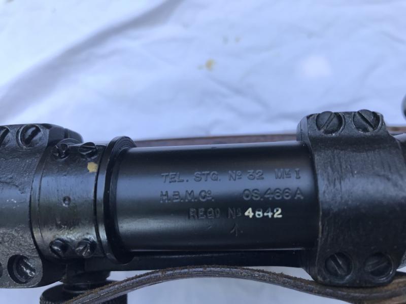 ORIGINAL WW2 LEE ENFIELD NO.4 T SNIPER RIFLE IN CHEST (PRE EU/UK DEACTIVATION)