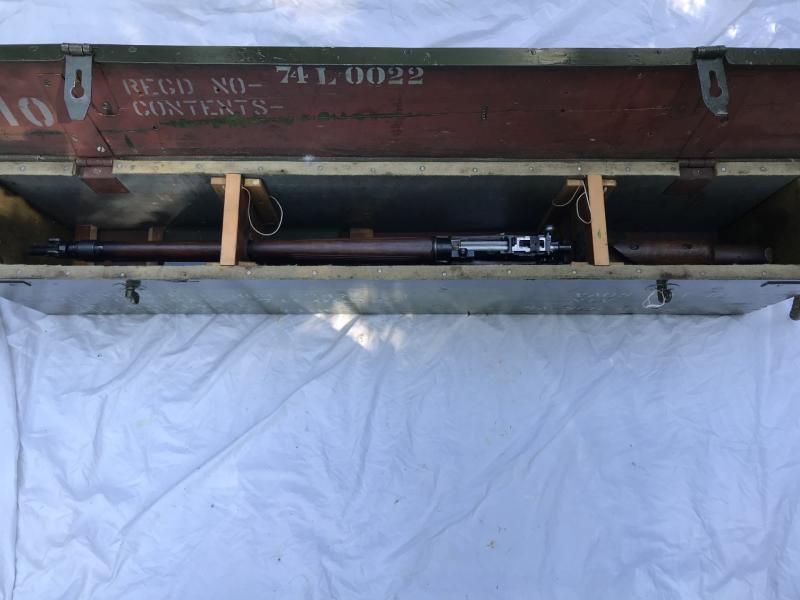 ORIGINAL WW2 LEE ENFIELD NO.4 T SNIPER RIFLE IN CHEST (PRE EU/UK DEACTIVATION)