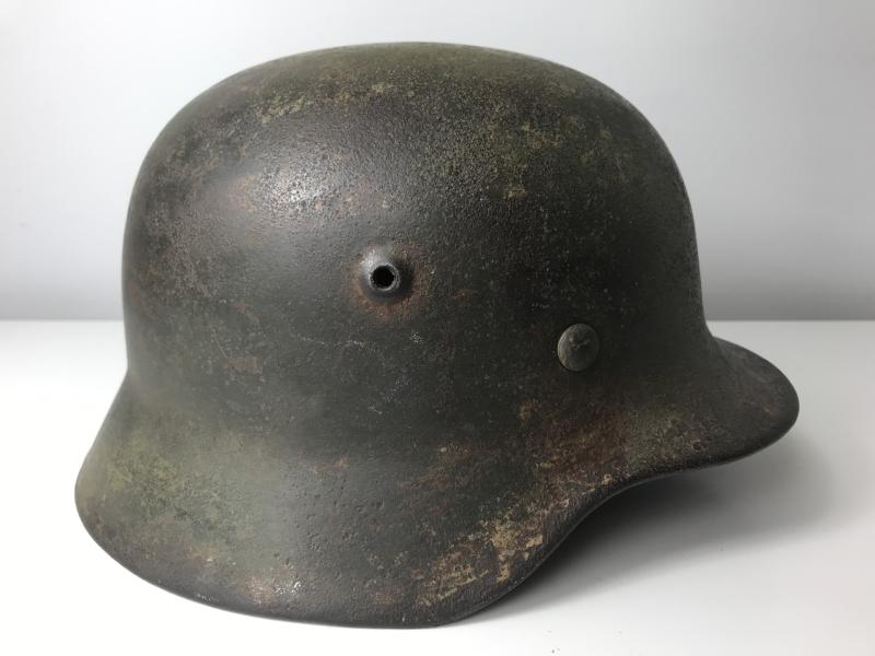 WW2 GERMAN M40 SE62 ARMY CAMO HELMET