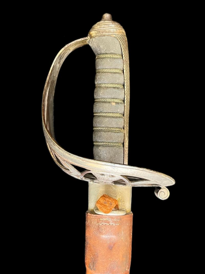 1897 PATTERN EDWARD VII ROYAL RIFLES OFFICER'S SWORD AND SCABBARD