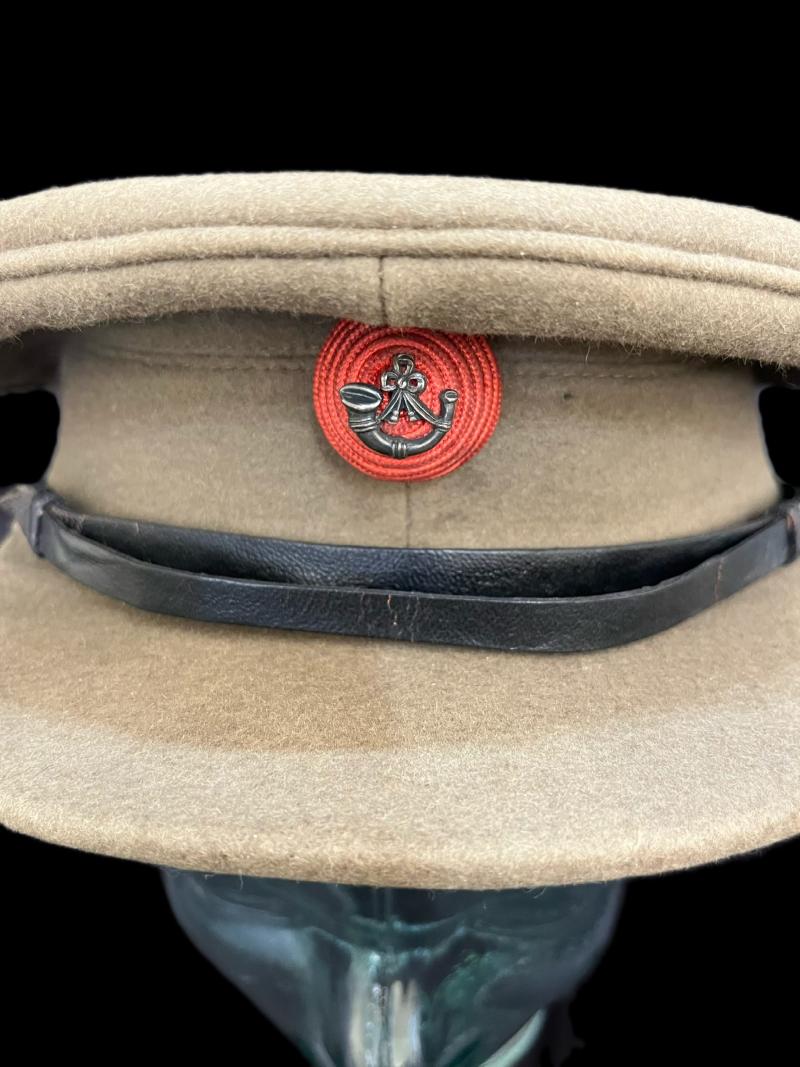 WW2 BRITISH KINGS ROYAL RIFLES CORPS OFFICER'S PEAKED CAP