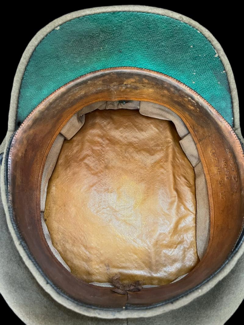 WW2 BRITISH KINGS ROYAL RIFLES CORPS OFFICER'S PEAKED CAP