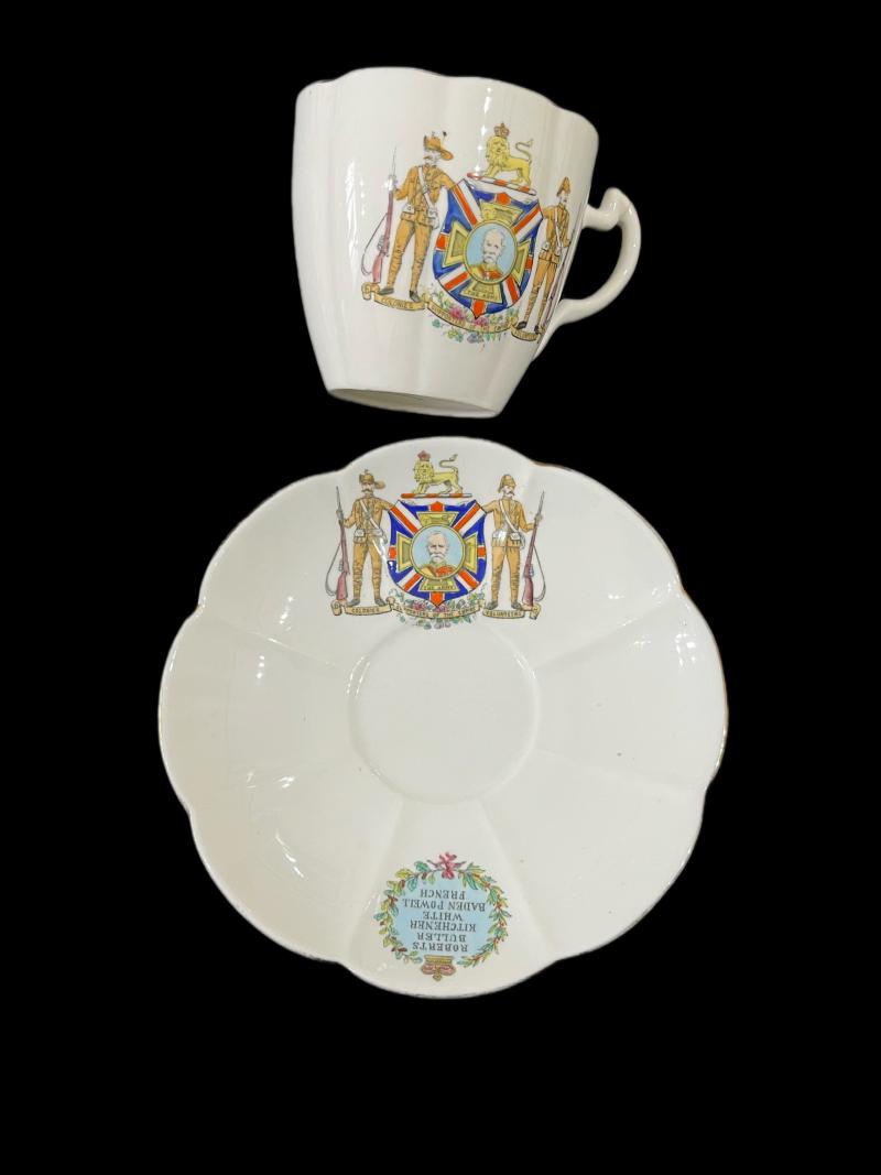 BRITISH BOER WAR CUP AND SAUCER