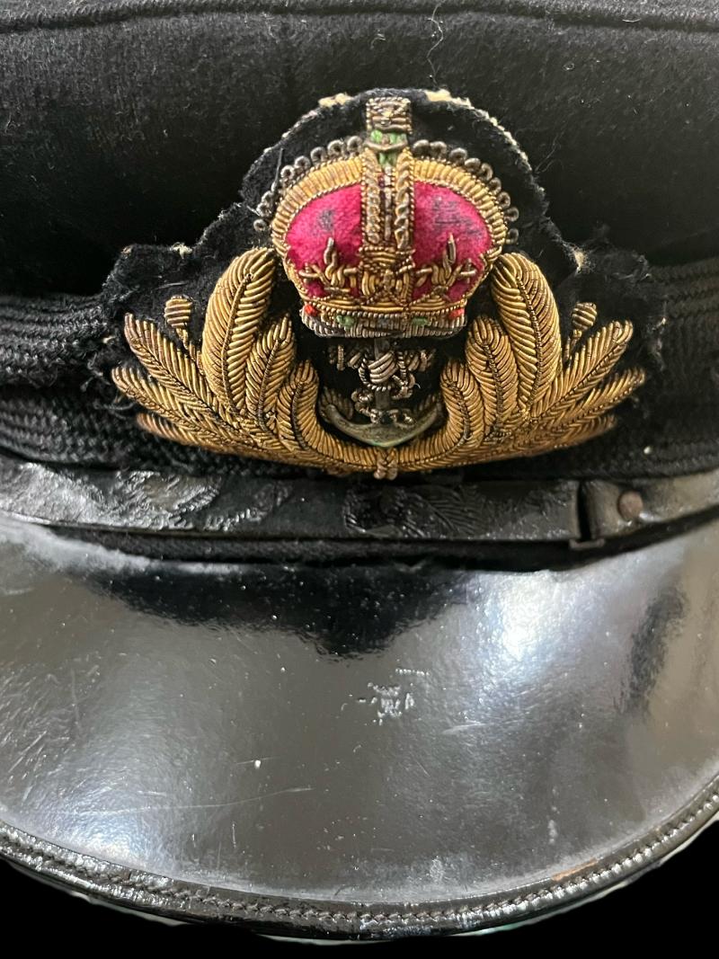 WW2 ROYAL NAVY OFFICER'S CAP