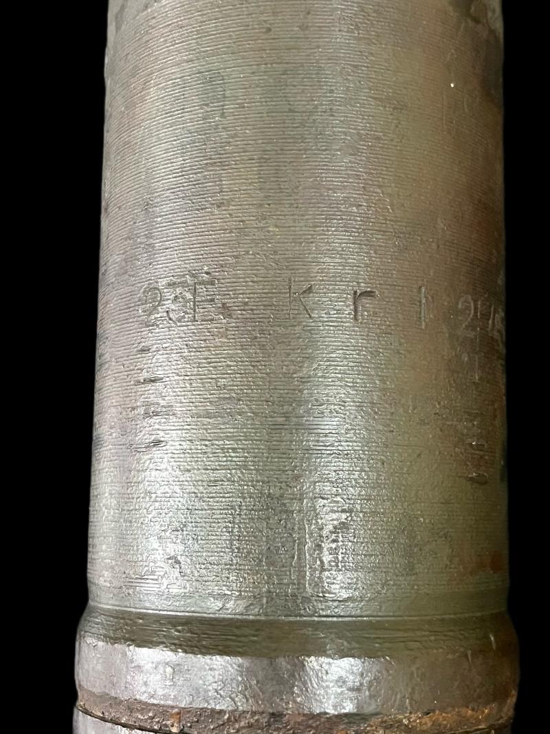 WW2 GERMAN 7.5CM KWK STUG SHELL (INERT)