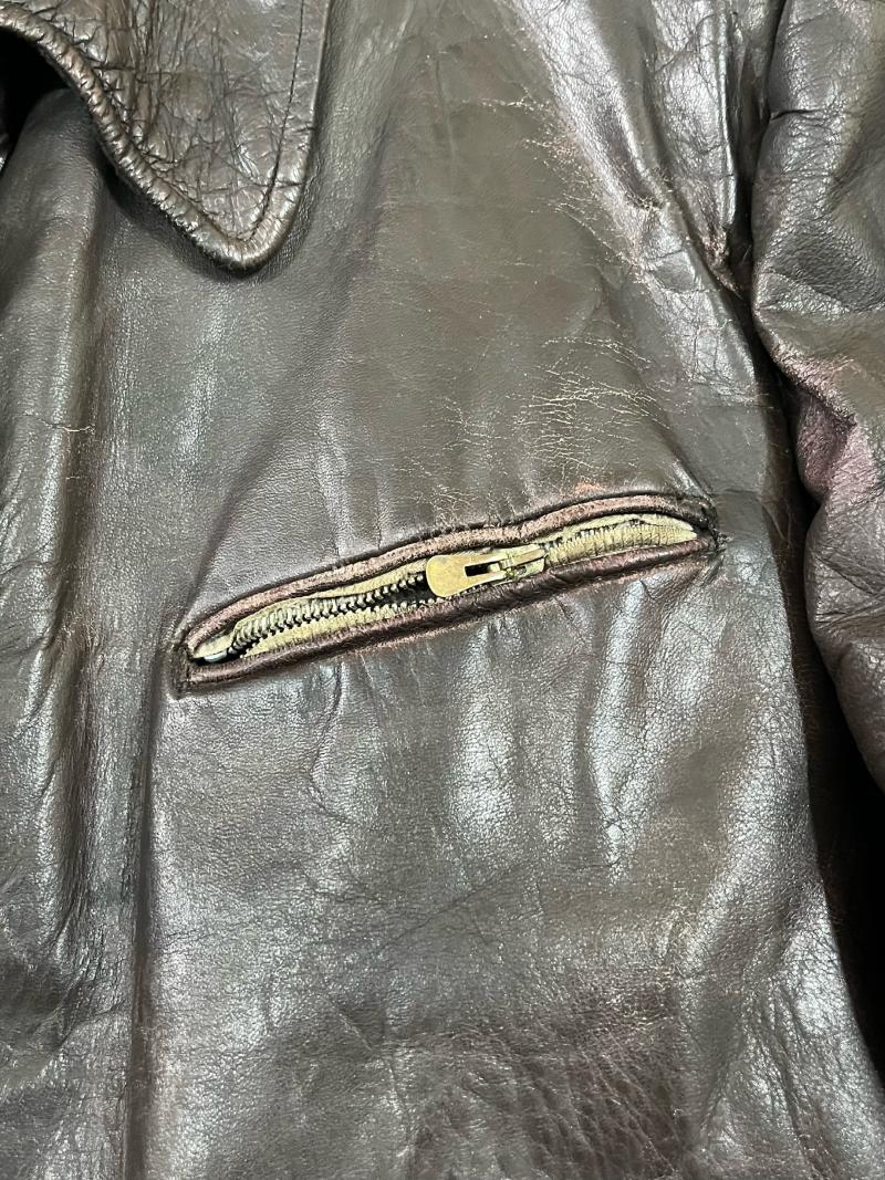 EARLY POST WAR GERMAN LEATHER JACKET (CONSIGNMENT)