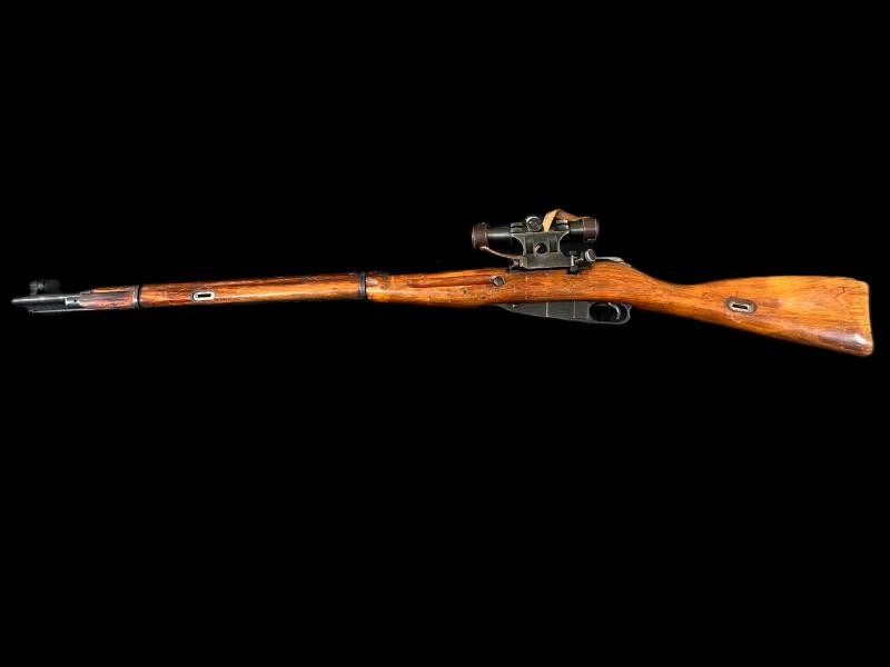 DEACTIVATED WW2 SOVIET MOSIN NAGANT SNIPER RIFLE (MATCHING) (NEW EU DEACTIVATION)