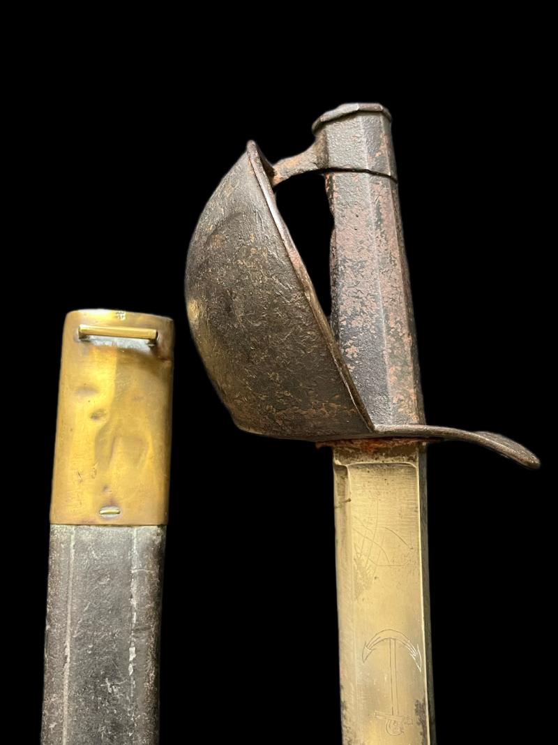 FRENCH MODEL 1833 NAVAL CUTLASS WITH SCABBARD