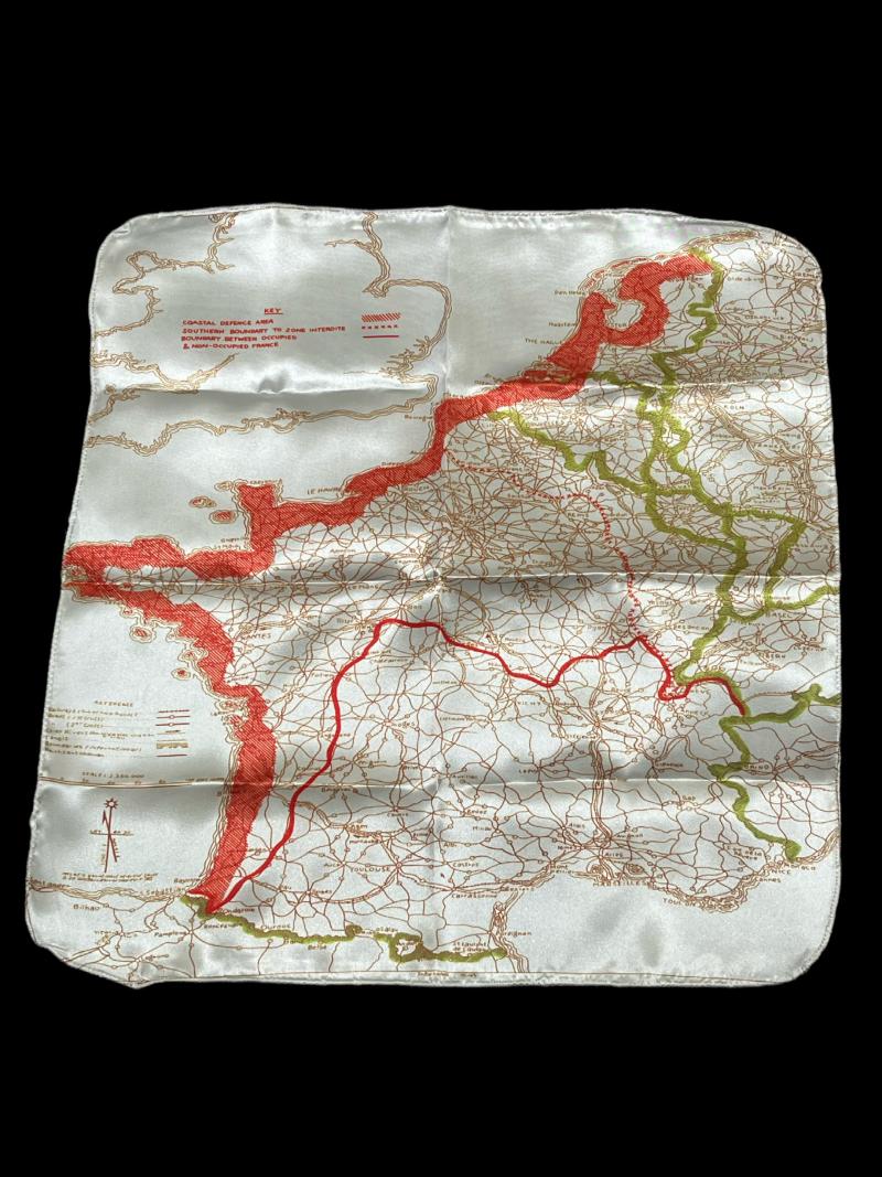 REPRODUCTION WW2 SILK MAP