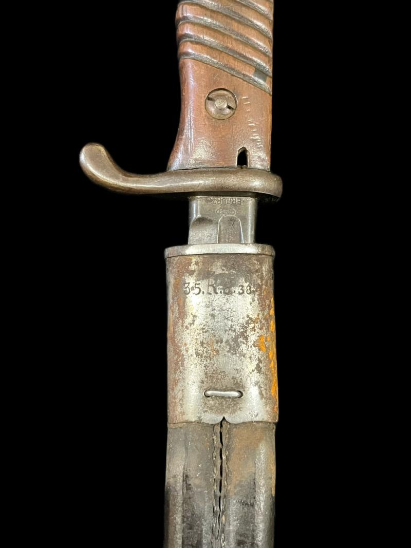 WW1 GERMAN S98 BAYONET AND SCABBARD