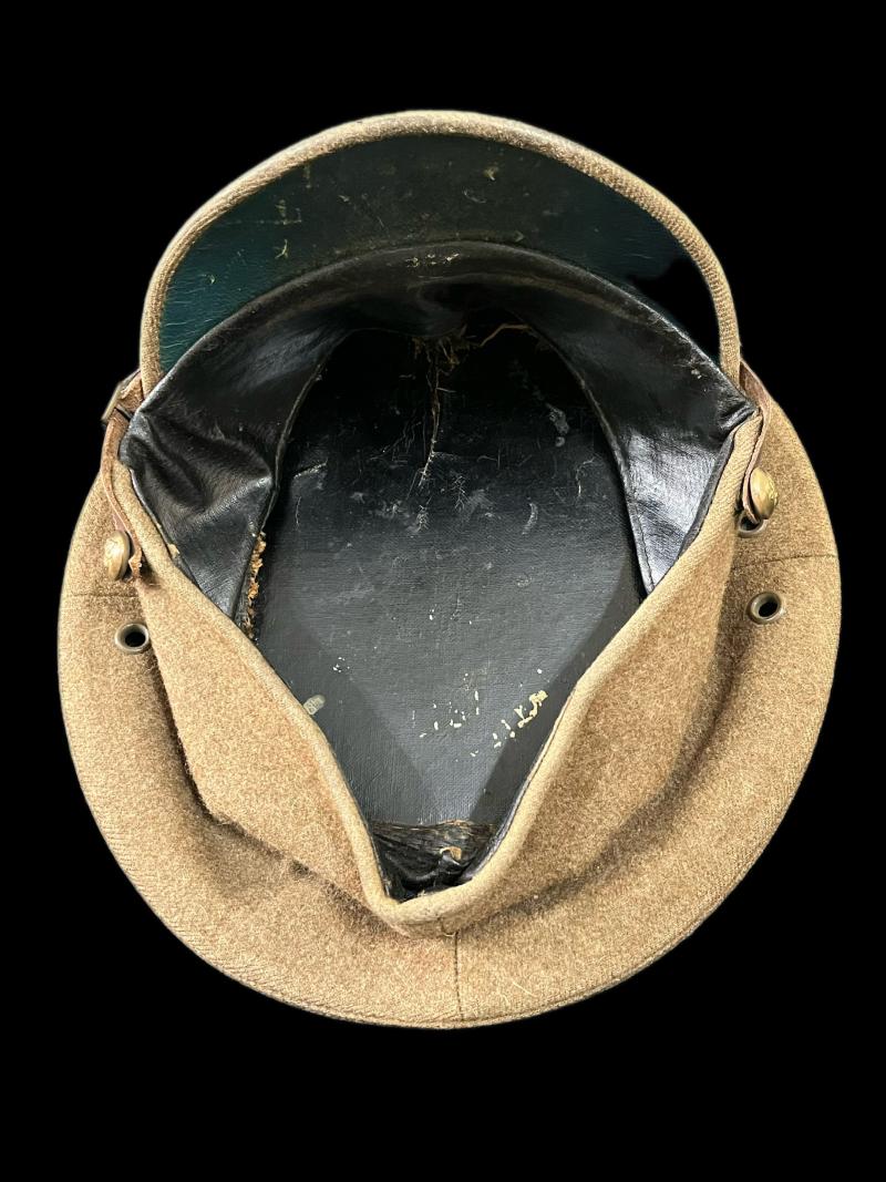 WW1 1917 DATED BRITISH ROYAL HORSE GUARDS 1905 STIFF PATTERN CAP