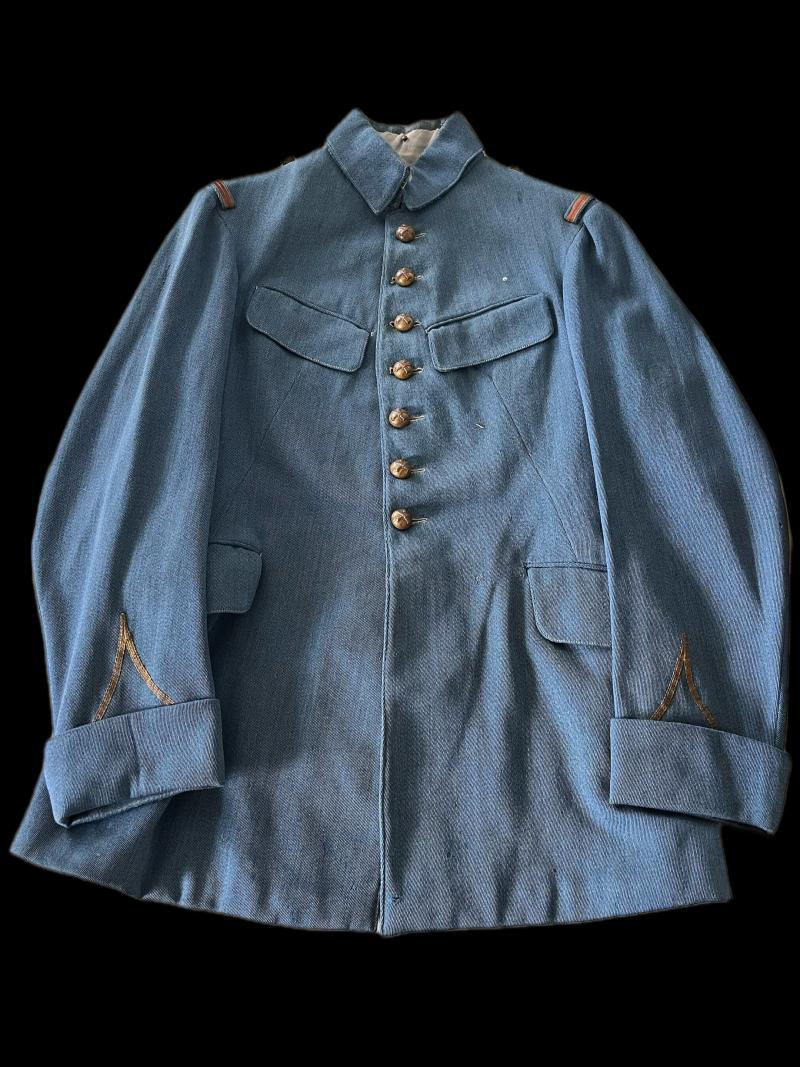 WW1 FRENCH BLUE HORIZON 1918 PATTERN TUNIC