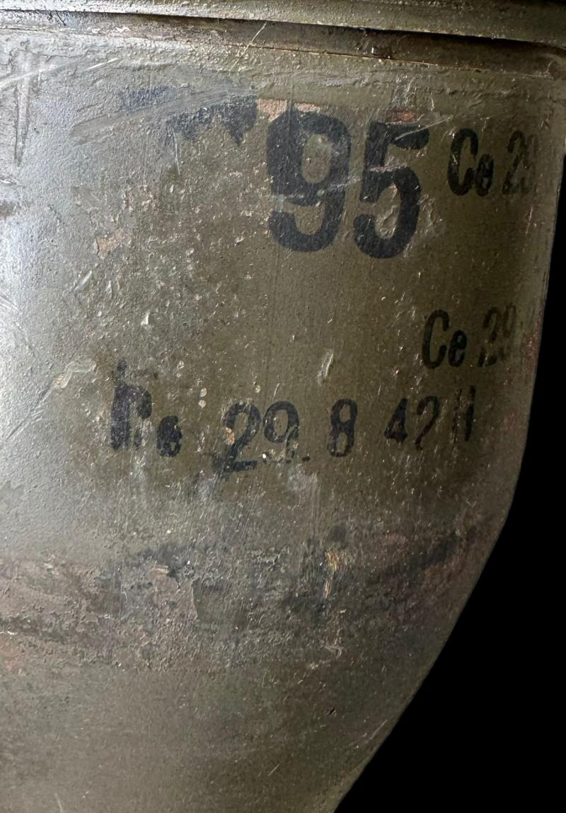 WW2 GERMAN 3.7CM STIELGRANATE 41 FOR THE 3.7CM PAK CANNON.