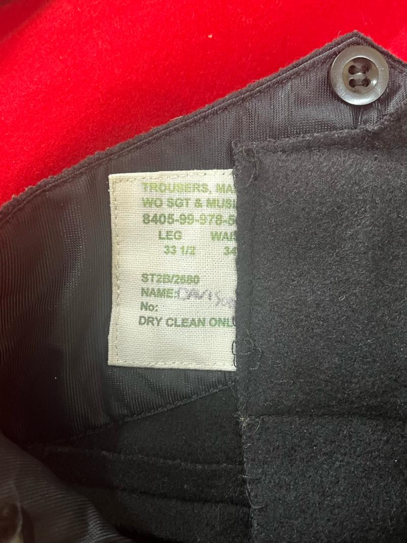 COLDSTREAM GUARDS TUNIC, TROUSERS AND PEAK CAP