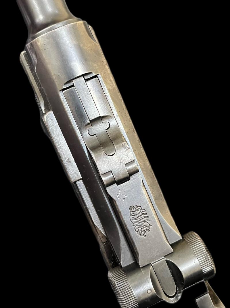 RARE DEACTIVATED EARLY WW1 1908 GERMAN MILITARY ISSUE LUGER PISTOL (NAMED) (NEW EU DEACTIVATION)