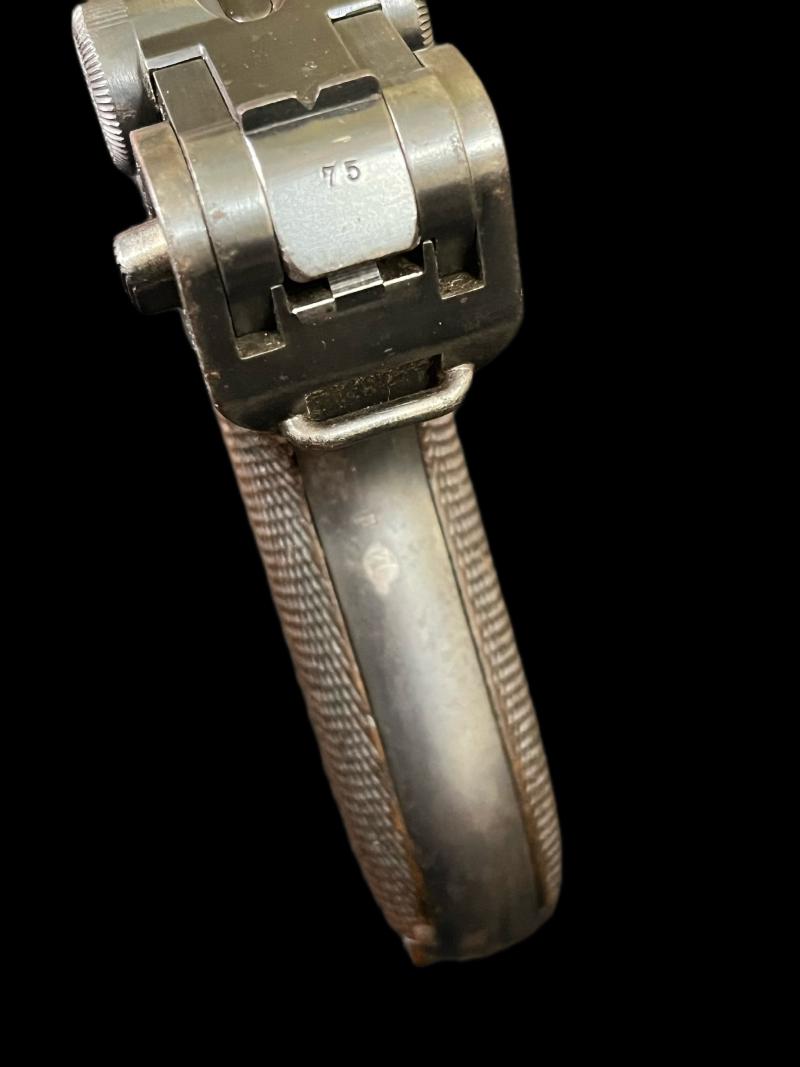 RARE DEACTIVATED EARLY WW1 1908 GERMAN MILITARY ISSUE LUGER PISTOL (NAMED) (NEW EU DEACTIVATION)