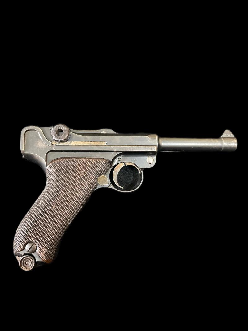RARE DEACTIVATED EARLY WW1 1908 GERMAN MILITARY ISSUE LUGER PISTOL (NAMED) (NEW EU DEACTIVATION)