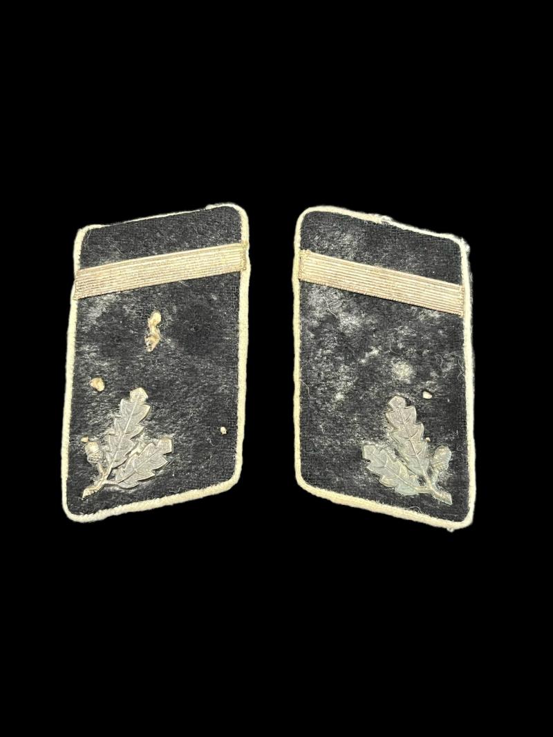 A SET OF GERMAN STAHLHELM WEHRMANN ZUGFUHRER COLLAR TABS