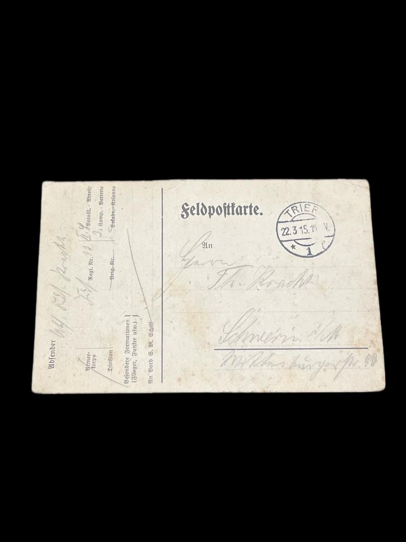 WW1 GERMAN FELDPOSTKARTE