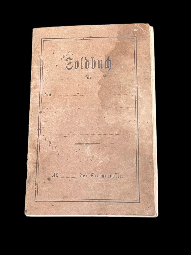 UN-ISSUED WW1 GERMAN SOLDBUCH