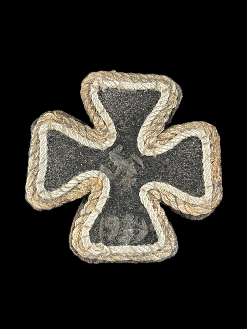 RARE WW2 GERMAN CLOTH IRON CROSS