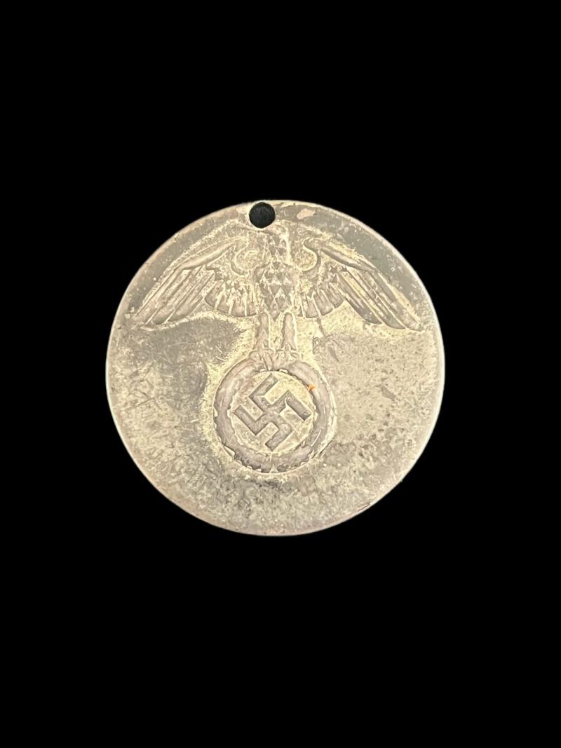 WW2 GERMAN CLOTHING BAG TAG