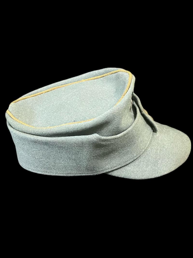 WW2 GERMAN KRIEGSMARINE OFFICER'S COASTAL ARTILLERY M43 FIELD CAP