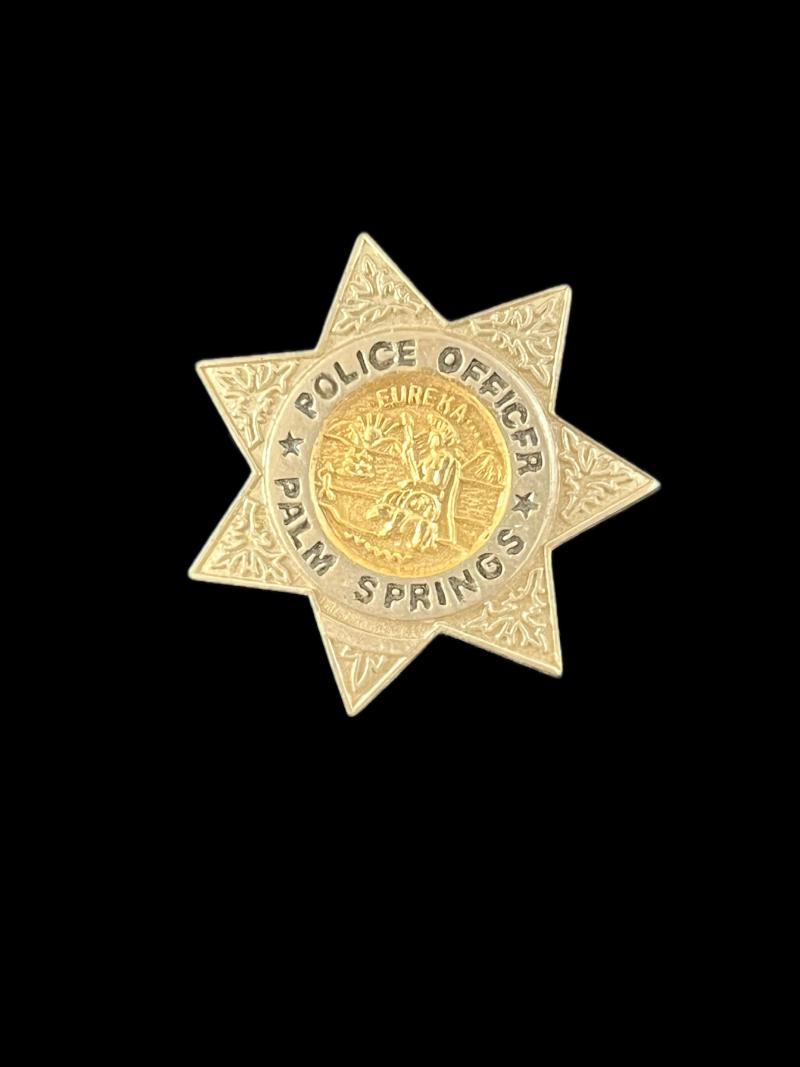 PALM SPRINGS POLICE OFFICER BADGE