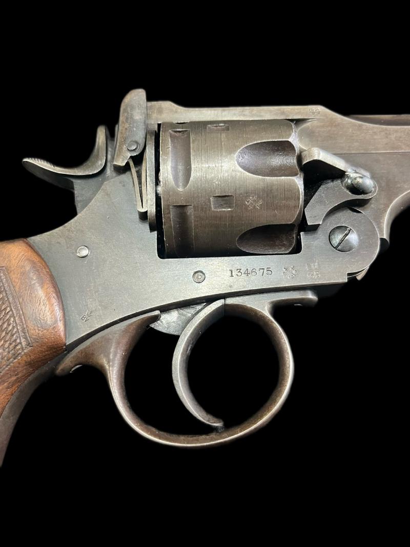 DEACTIVATED WW1 WEBLEY .455 MK.VI REVOLVER WITH COMBAT HISTORY (NAMED) (OLD EU DEACTIVATION)