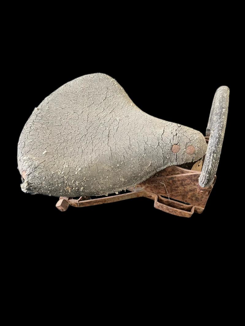 WW2 GERMAN MOTORCYCLE SEAT FROM NORMANDY (DEAD MAN'S CORNER)