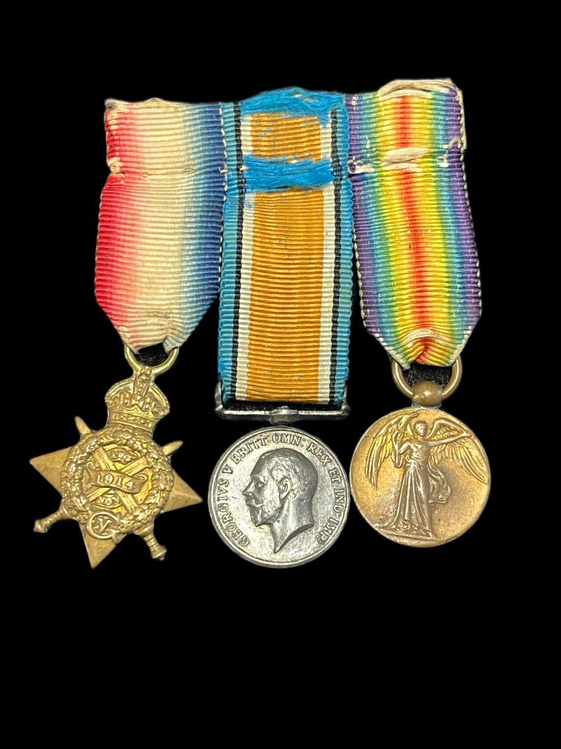 3 X WW1 MINIATURE MEDALS