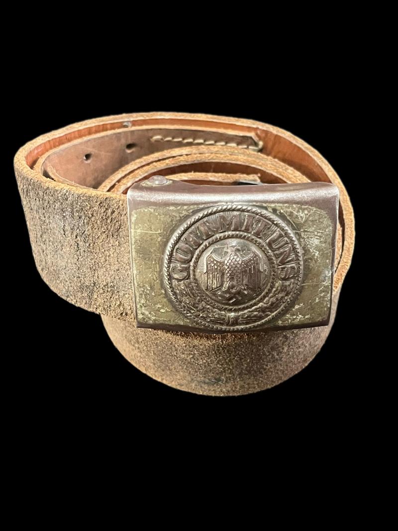 WW2 GERMAN ARMY BELT AND BUCKLE