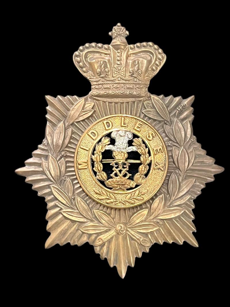 BRITISH MIDDLESEX REGIMENT HELMET PLATE