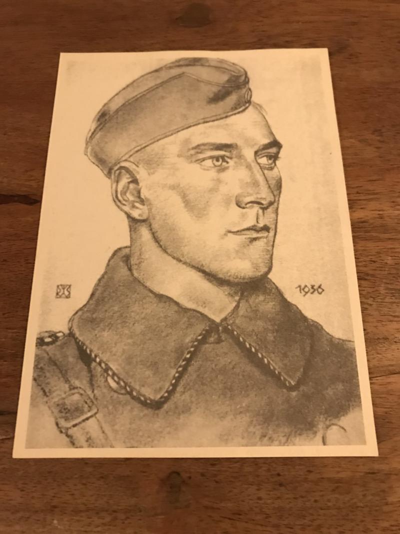 WW2 GERMAN SS POSTCARD