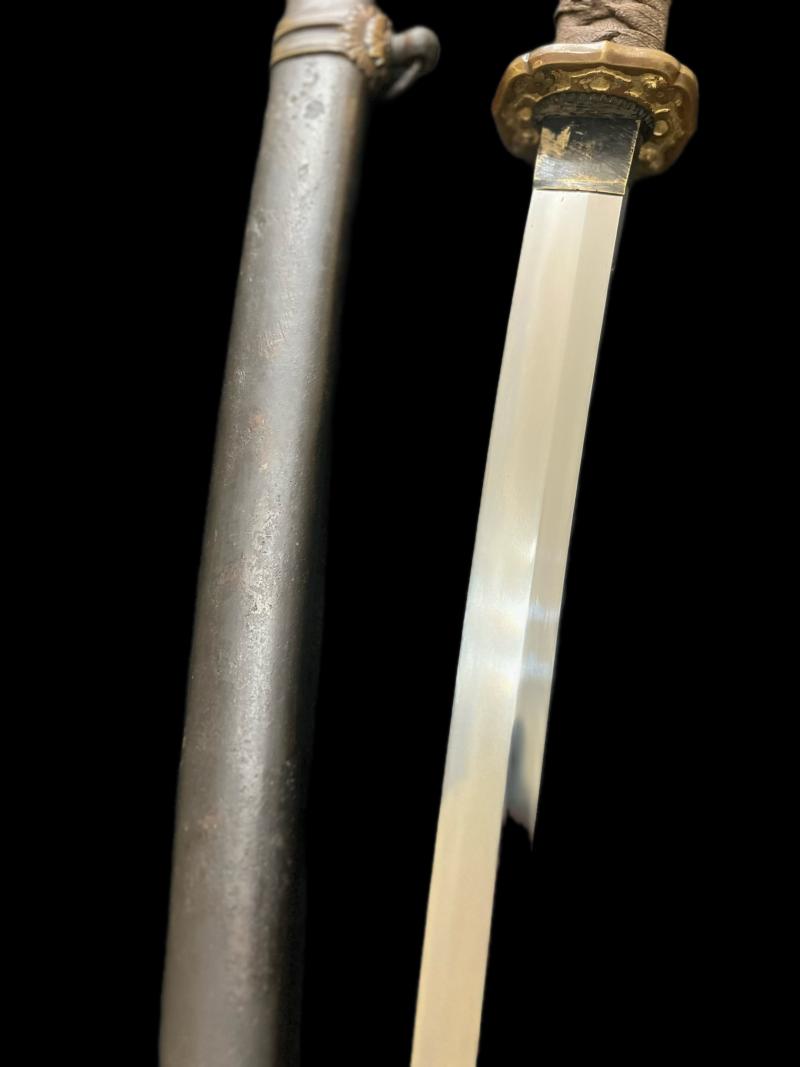 (WAS £1350) WW2 JAPANESE OFFICER'S KATANA SWORD & SCABBARD