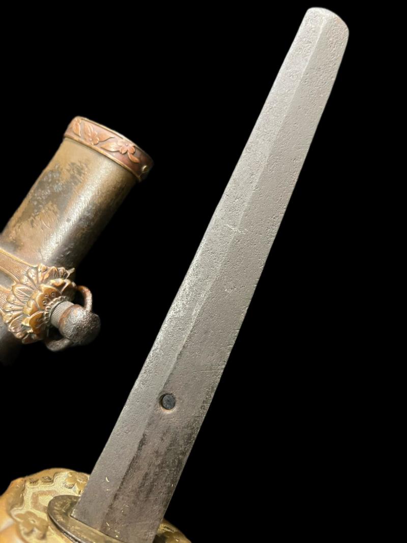 (WAS £1350) WW2 JAPANESE OFFICER'S KATANA SWORD & SCABBARD