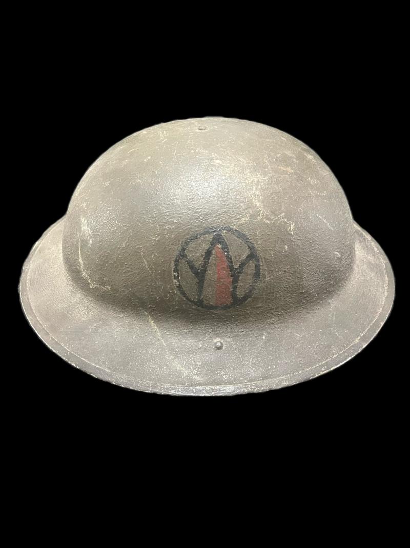 U.S. M1917 HELMET UNIT MARKED 89TH INFANTRY DIVISION