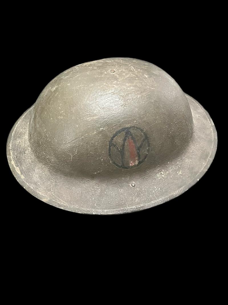 U.S. M1917 HELMET UNIT MARKED 89TH INFANTRY DIVISION