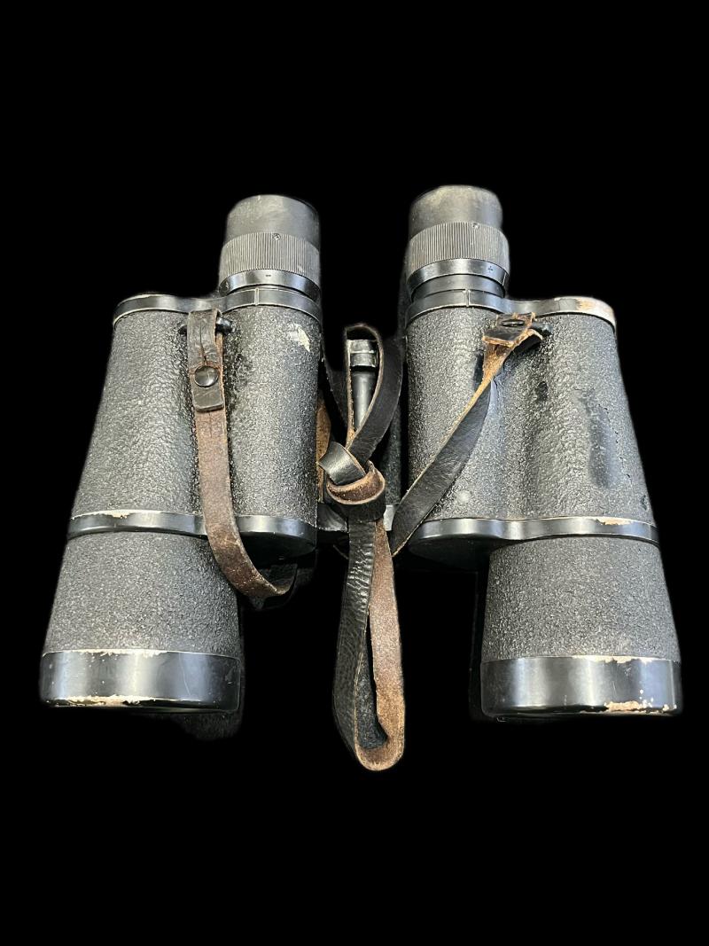WW2 GERMAN DIENSTGLAS 7X50 BLC BINOCULARS IN CASE